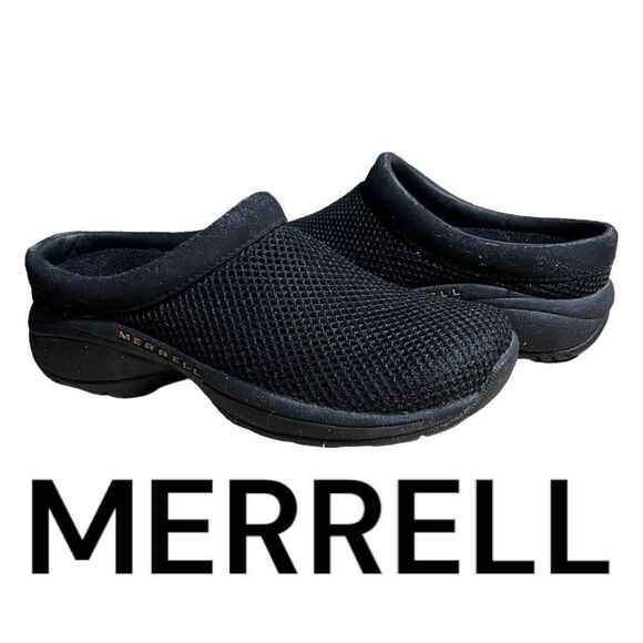 Merrell Womens Primo Breeze II Mesh Slip-On Slides Clogs Mule Shoes Black Size 5 - Picture 1 of 8